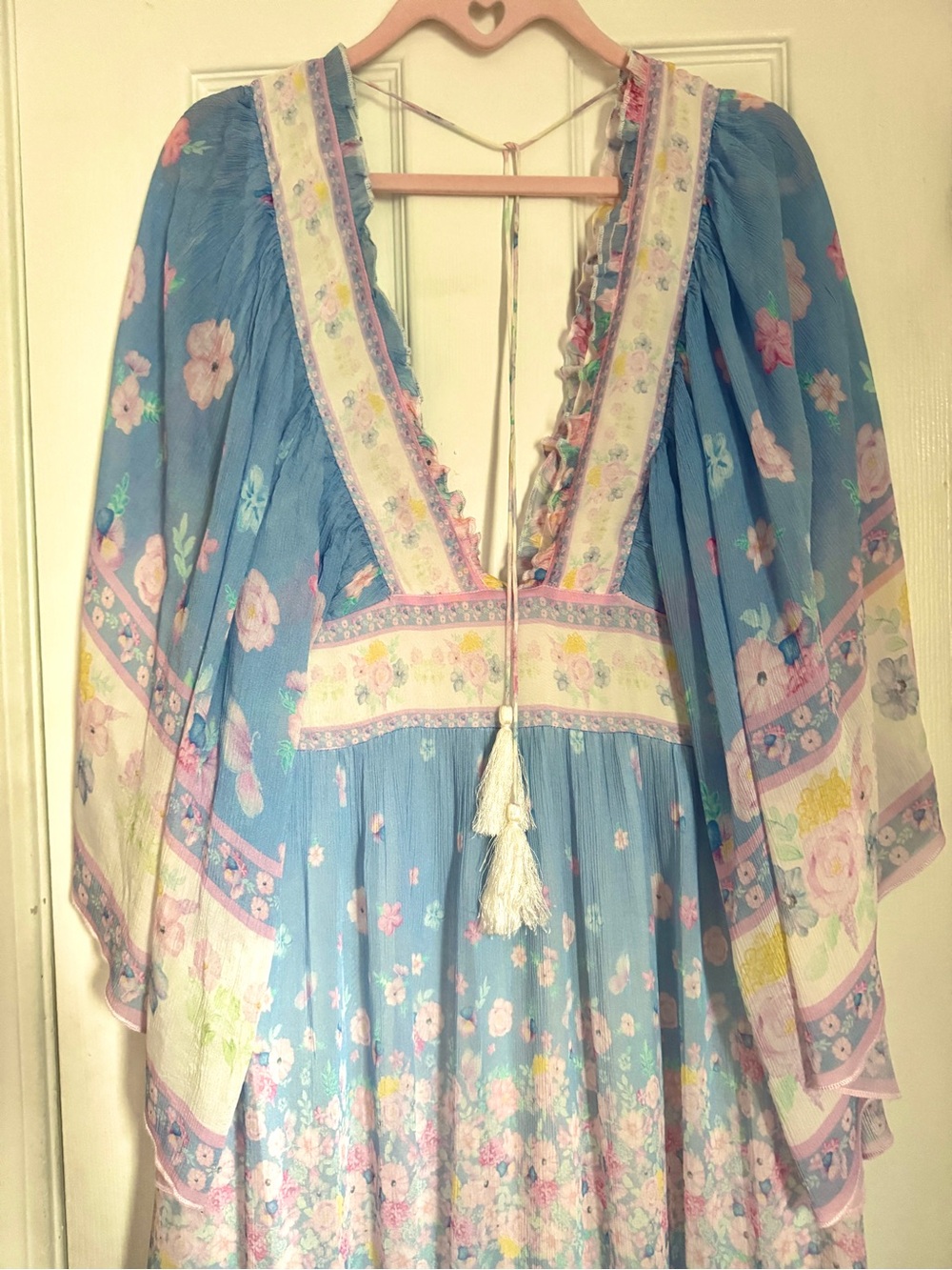 Fillyboo Angel Maxi Dress in Flowerbomb Iris - Picture 3 of 7
